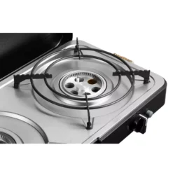 Campingkocher Cadac Dometic 2-Cook 3 Turbo Deluxe, 50 Mbar -Campingausrüstung 2 cook 3 turbo deluxe cadac dometic piezozuendung turbo turbobrenner topfstaender kaffeekannenstaender 1000 4 26229