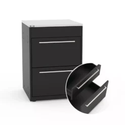 Weber Outdoorküche BBQ-Kitchen, 2er Set Für Genesis E-415 Ohne Seitenkocher -Campingausrüstung 2fach schubladen modul bbq outdoor kitchen anbausystem weber gas grillkueche 1000 7 26358