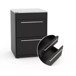 Weber Outdoorküche BBQ-Kitchen 331, 3 Modul Für Genesis E-335 -Campingausrüstung 2fach schubladen modul bbq outdoor kitchen anbausystem weber gas grillkueche schwarz 1000 7 26516