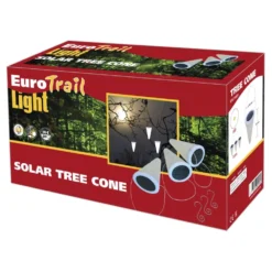 Camping LED-Solarzellen-Lampe Eurotrail Tree Cone Im 3er-Set -Campingausrüstung 3er set packung eurotrail tree cone led solarzellen lampen solarleuchten 1000 3 22128