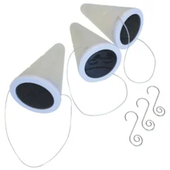 Camping LED-Solarzellen-Lampe Eurotrail Tree Cone Im 3er-Set