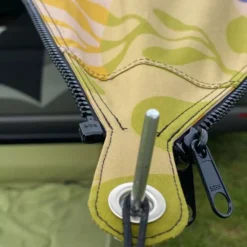 Camping-Sonnensegel Bent TC Zip Canvas Scandinavian, Design: Forrest Blueberrys -Campingausrüstung bent sonnensegel tc zip canvas scandinavian sonnenschutz design forrest blueberrys alle drei seiten mit reissverschluss 1000 2 28558