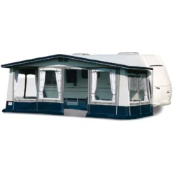 Vorzelt Brand Castello -Campingausrüstung brand castello caravan vorzelt tuer mitte rechts linke vorderwand als balkon abgeklappt 1000 3 6622