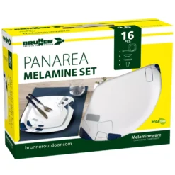 Geschirrset Brunner Melamin Set Panarea C2X -Campingausrüstung brunner panarea camping set melamingeschirr 16 teilig flache tiefe eller tassen 1000 2 25397