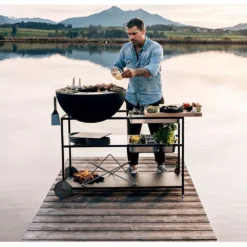 FIRE KITCHEN Mit BOWL 70 Plancha-Grillset Tief -Campingausrüstung buchenholz arbeitsplatte fire kitchen hoefats mit bowl 70 plancha grill set mobile aussenkueche 1000 4 26346