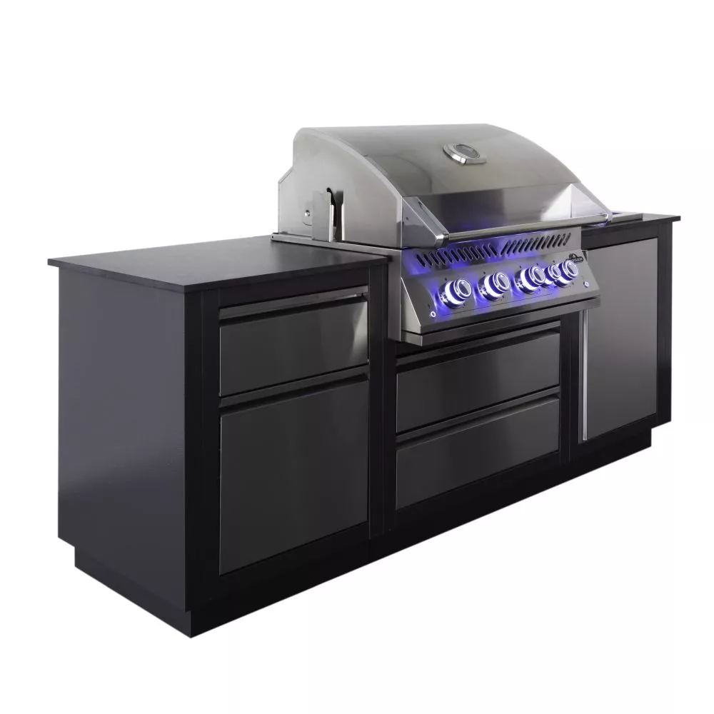 Outdoorküche Napoleon OASIS Compact 105 Mit BIG32-1 Und Einbau Sizzle Zone | Ausstellungsstück 2 Outdoorküche Napoleon OASIS Compact 105 Mit BIG32-1 Und Einbau Sizzle Zone | Ausstellungsstück – Bild 2