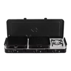 Campingkocher Cadac Dometic 3 Cook Turbo FFD Deluxe, 50 Mbar -Campingausrüstung cadac dometic 3 cook turbo ffd deluxe 3flammig inklusive topfstaender 3 27803