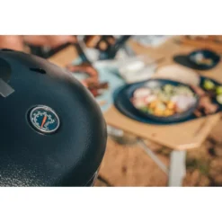 Campinggrill Cadac Dometic Carri Chef 50 BBQ -Campingausrüstung cadac dometic carri chef 50 bbq schwarzer campinggrill deckelthermometer 6 27805