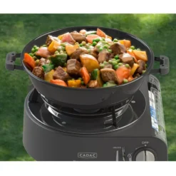 Gaskartuschenkocher Cadac Dometic Safari Chef 30 Compact -Campingausrüstung cadac dometic kompakter gasgrill picknickgrill safari chef compact 30 mbar 1000 9 23915