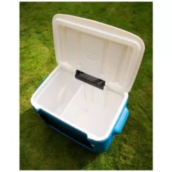 Passivkühlbox Coleman 50 QT Poly-lite Wheeled Mesh -Campingausrüstung camping outdoor kuehlbox coleman 50 qt poly lite wheeled mesh abtrennbarer innenraum 1000 4 24743