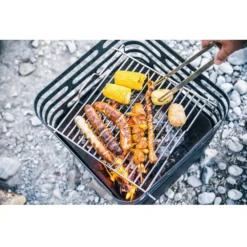 Höfats Feuerkorb Cube, Rostig -Campingausrüstung cube feuer korb hoefats campinggrill grills feuerstelle sitzhocker 1000 5 22340