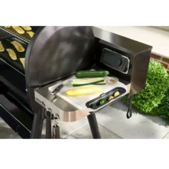 Weber Cut & Catch Schneidebrett Mit Auffangbehälter -Campingausrüstung cut and catch schneidebrett weber seitentisch erweiterung fuer grills seitenablagen 1000 4 22153