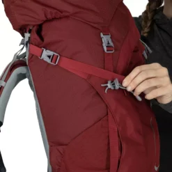 Damenrucksack Osprey Ariel 55 WM/L, Claret Red -Campingausrüstung damenrucksack trekkingrucksack osprey ariel 55 claret red wm l 1000 6 22206