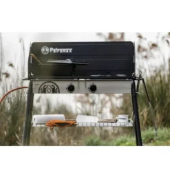 Petromax Gastisch GE90-s Mit 2 Brenner, 50 Mbar -Campingausrüstung dgastisch ge90s mit piezozuendung tragelast bis 100kg 1000 6 25963