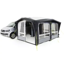 Freistehendes Busvorzelt Dometic Club Deluxe Air Pro DA -Campingausrüstung dometic club deluxe air pro da aufblasbares busvorzelt seitenanbau 1000 3 24371
