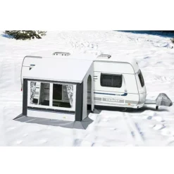 Wintervorzelt DWT Cortina II, Grau, Grösse 3 -Campingausrüstung dwt teilvorzelt vorzelt cortina II cortina 2 grau wohnwagenvorzelt 3 2 18395