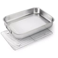 Napoleon Edelstahl-Bräter Mit Mit Rost -Campingausrüstung edelstahl pfanne braeter napoleon wende rost grill zubehoer 1000 2 25653