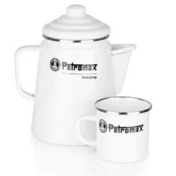 Tee- Und Kaffee-Perkolator Petromax Perkomax, Weiss -Campingausrüstung emailiertes camping geschirr petromax perkolator weiss espressokocher 1000 2 26171
