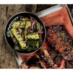 Campingschale Petromax Emaille-Schale, Schwarz, 2 Stück, 0,5 Liter -Campingausrüstung emaille camping schale petromax zubehoer schwarze schuessel 1000 2 26152