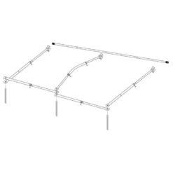 Wände-Set Für Bus-Sonnensegel Eurotrail Fjord Private Room 260 -Campingausrüstung eurotrail fjord private room 260 grau blauer buszelt vordach set bussonnensegel dachgestaenge 1000 5 19622