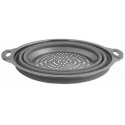 Faltbares Campingsieb Eurotrail, Grau -Campingausrüstung eurotrail sieb camping kueche grau faltbar kleines packmass 1000 2 22109