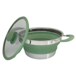 Camping-Kochtopf Eurotrail Mit Deckel 3,5 Liter, Pastellgrün