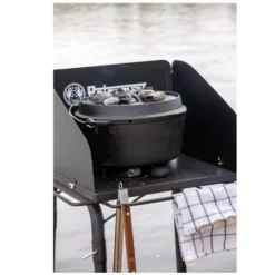 Feuertopf-Tisch Petromax Fe45, Klein -Campingausrüstung feuertopf mit hohem windschutz petromax fe45 buegel fuer geschirrtuch grillzuebhoer etc 1000 4 25958