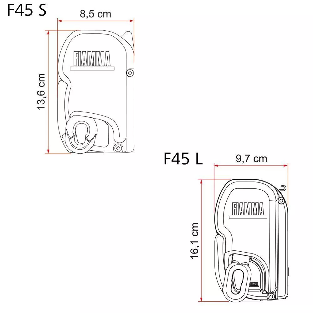 Markise Fiamma F45L 450, Tuch: Royal Blue, Gehäuse: Polar White 8 Markise Fiamma F45L 450, Tuch: Royal Blue, Gehäuse: Polar White – Bild 8