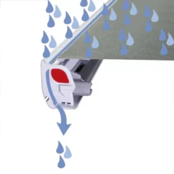 Wandmarkise Fiamma F45S 260, Tuch: Royal Grey, Gehäuse: Titanium -Campingausrüstung fiamma markise fiammastore sonnenmarkise wandmarkise sonnenstore zum kurbeln regenrinne frontblende 1000 6 16192