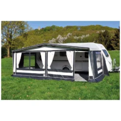 Wohnwagenvorzelt Hahn Zelte Ravenna 240 | 25er Stahl -Campingausrüstung frontwand eingang rechts hahn vorzelt ravenna 240 reisecamping saisoncamping 1000 4 26973