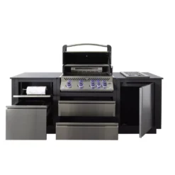 Outdoorküche Napoleon Oasis Compact 105, Mit BIP500 Und Einbau SIZZLE ZONE -Campingausrüstung funktionale einbaukueche napoleon built in kitchen aussenkueche kuechenrollenhalter schubladen gasflaschenschrank 1000 2 26385