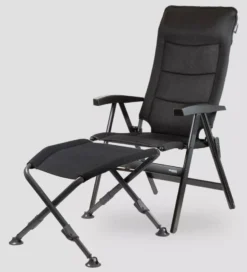 Campingstuhl Westfield Avantgarde Noblesse Deluxe Blackedition -Campingausrüstung fussauflage bein ablage westfield avantgarde oblige campingstuhl noblesse deluxe black 1000 2 18992