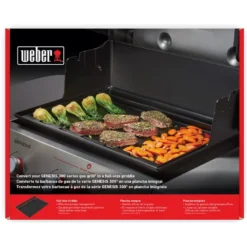 Weber Gusseisen Full Size Grillplatte Für Genesis 300 Serie -Campingausrüstung gasgrill genesis 300 fullsize grillplatte gusseisen weber grill zubehoer 1000 6 24642
