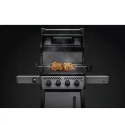 Grillspiess Napoleon Rotisserie Heavy Duty Drehspiess-Set Freestyle -Campingausrüstung gasgrill heavy duty rotisserie napoleon grillspiess set freestyle grills 1000 2 22170