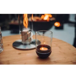Windlicht Höfats Gravity Candle, Schwarz -Campingausrüstung gravity candle schwarz hoefats windlicht fuer draussen und drinnen teelichtglas kerzenhalter 1000 3 24801