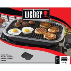 Weber Grillplatte Für Lumin Compact Elektrogrill -Campingausrüstung grillplatte weber lumin compact zubehoer einfache reinigung 1000 2 24570