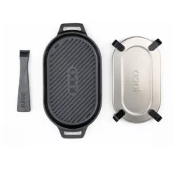 Ooni Grillpfanne Aus Gusseisen -Campingausrüstung gusseisenere griffpfanne ooni mit untersetzer aus stahl 1000 2 26124