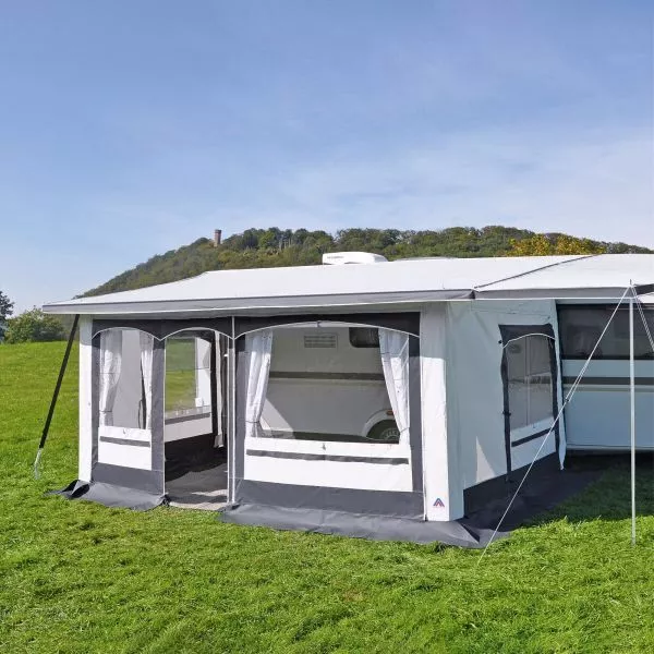 Ganzjahres-Vorzelt Hahn Zelte Friesland, Mitteleinzug 2 Ganzjahres-Vorzelt Hahn Zelte Friesland, Mitteleinzug – Bild 2
