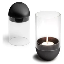 Windlicht Höfats Gravity Candle, Schwarz