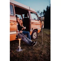 Höfats Spin Erdspiess, Silber -Campingausrüstung hoefats spin erdspiess tischfeuer gartenfackel feuerlampe 1000 2 22325