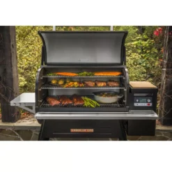 Pelletgrill Traeger Timberline 1300, Schwarz | Ausstellungsstück -Campingausrüstung holzpelletgrill traeger timberline 1300 pellet grill schwarz offen 1000 9 28680