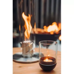 Windlicht Höfats Gravity Candle, Schwarz -Campingausrüstung indoor outdoor gravity candle hoefats schwarzer teelichthalter windlichter 1000 4 24801