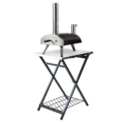 Klapptisch Ooni Folding Table -Campingausrüstung klapptisch kompatibel mit allen ooni pizzaoefen zubehoer edelstahl 1000 2 25152