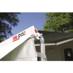 Sonnenmarkise Fiamma F45S 230, Tuch: Royal Grey, Gehäuse: Deep Black -Campingausrüstung kurbelmarkise fiamma fiammastore f45s seepblack wandmarkise doppelte kederschiene 1000 5 21395