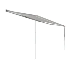 Markise Fiamma F45S 450, Tuch: Royal Grey, Gehäuse: Polar White -Campingausrüstung kurbelmarkise sonnenmarkise fiamma fiammastore f45s sonnenstore zur wandmontage 1000 2 16190