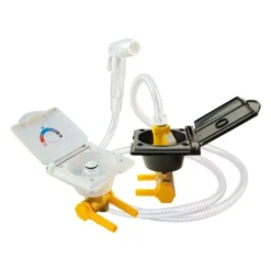 Lilie Duschanschluss Aussen, Ø 12 Mm, Weiss -Campingausrüstung lilie duschanschluss aussen fuer warm und kaltwasser in schwarz und weiss erhaeltlich sanitaer zubehoer 1000 2 28610