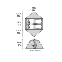 Trekkingzelt MSR Hubba Hubba NX, Grau -Campingausrüstung msr hubba hubba nx outdoorzelt artikelbeschreibung 1000 5 7088
