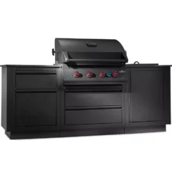 Outdoorküche Napoleon OASIS Compact 105 Mit BIG32-1 Und Einbau Sizzle Zone, Mattschwarz -Campingausrüstung napoleon buil in oztdoor kitchen oasis compact 105 mattschwarz mit big32 einbaugrill einbau sizzle zone mit kuechenrollenhalter 1000 2 28162
