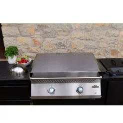 Einbau-Plancha Gasgrill Napoleon 700-Serie 32 Zoll, Edelstahl -Campingausrüstung napoleon grillplatte plancha einbau outdoor kueche big32 700 serie u foermige brenner 1000 6 28165