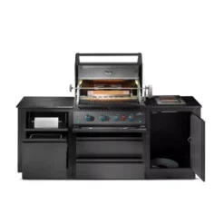 Outdoorküche Napoleon OASIS Compact 105 Mit BIG32-1 Und Einbau Sizzle Zone, Mattschwarz -Campingausrüstung napoleon outdoorkueche oasis compact 105 big32 mattschwarz mit heckbrenner drehspiess sizzle zone 1000 3 28162